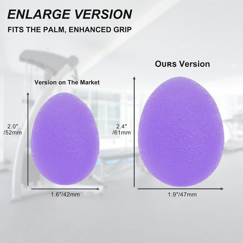 MOJOTORY Stress Balls for Adults, Hand Exersicers for Strength, Squeeze Balls for Hand Therapy, Hand Exersice Balls for Hand, Finger and Wrist Training with Carrying Bag - Image 5